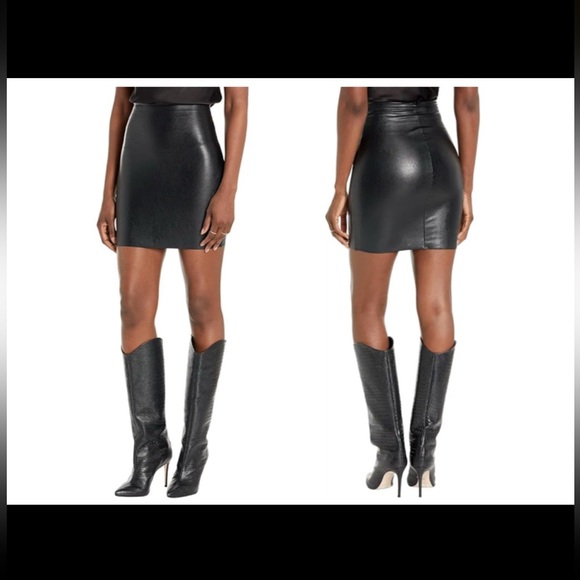 Commando Sleek Black Mini Skirt - Picture 1 of 4